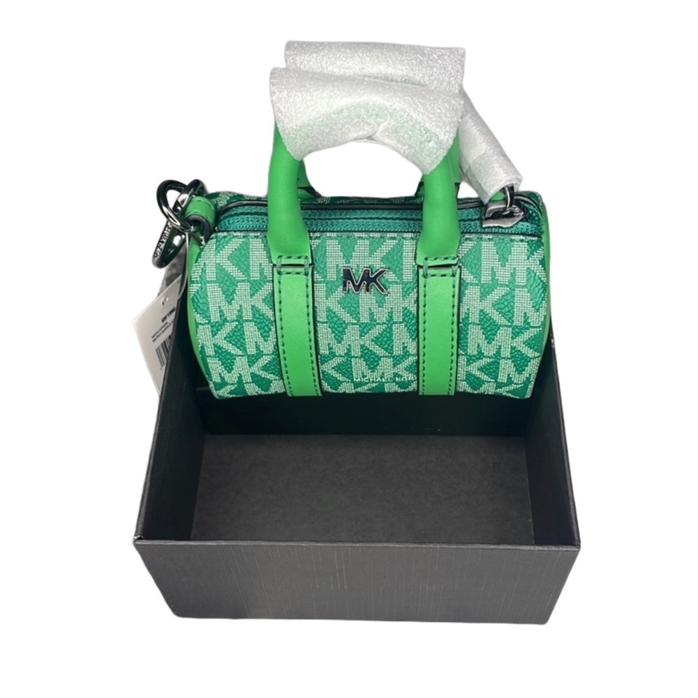 NWT 💚 MINI Michael Kors KEY FOB -Coin/ipod/card holder bag NIB - Picture 2 of 6